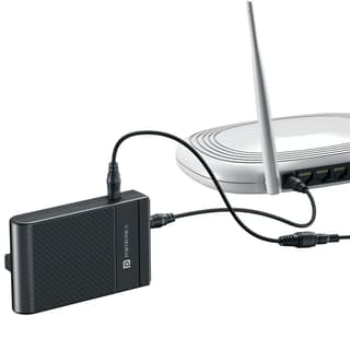 Portronics Power plus II Upto 4 Hours Backup, 2 x 2000 mAh Battery Capacity, 12V DC & Upto 3A Compatible Device, 2.1mm & 5.5mm DC Pin