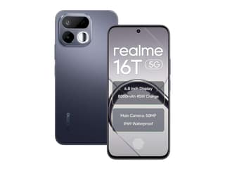 Realme 16T 5G Smartphone, 8GB RAM, 256GB Storage - Starlight Black