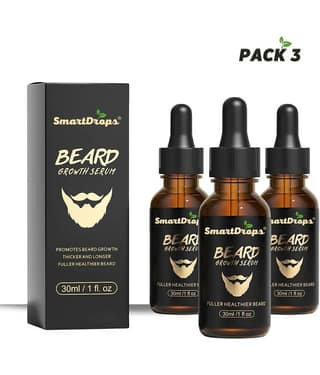 Smartdrops - 30mL Promotes Beard Growth Beard Oil ( Pack of 3 )