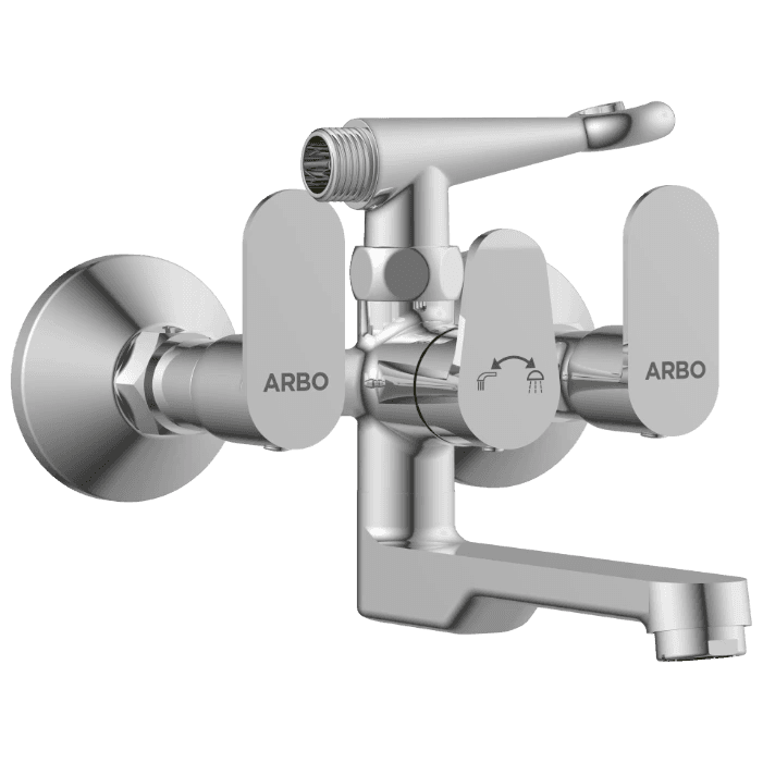 SL-2621 Wall Mixer 2 In 1 With Crutch, Connecting Legs With Wall Flange view 2