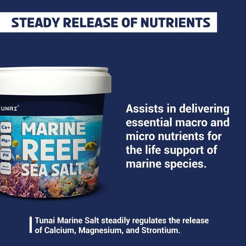 Tunai Marine Coral Reef Base Aquarium Salt for Marine Fish Aquarium (Particles, 1KG) view 2