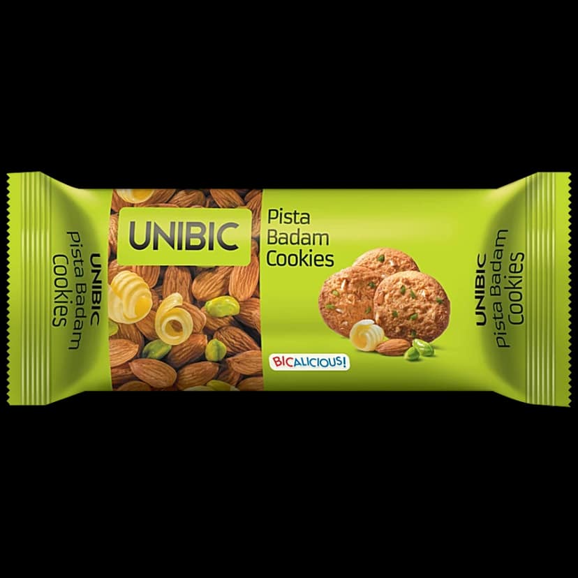 Unibic Cookies - Pista Badam, 75 G Pouch