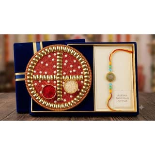 Rakhi with traditional Puja Thali