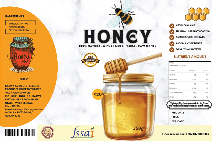 100% Natural Honey- 100gm