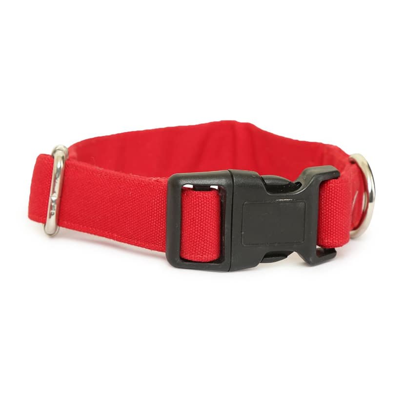 Unique Dark Red Dog Collar & Leash Set view 2