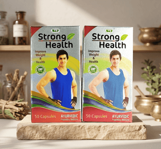 Strong Health Ayurvedic Capsules (Pack of 2) – Natural Herbal Supplement for Energy & Body Mass