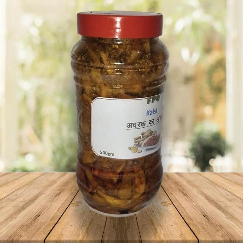 Kalsi Adrak ka Achar (Ginger Pickle) - Authentic Indian Spice Condiment 500 gram view 2