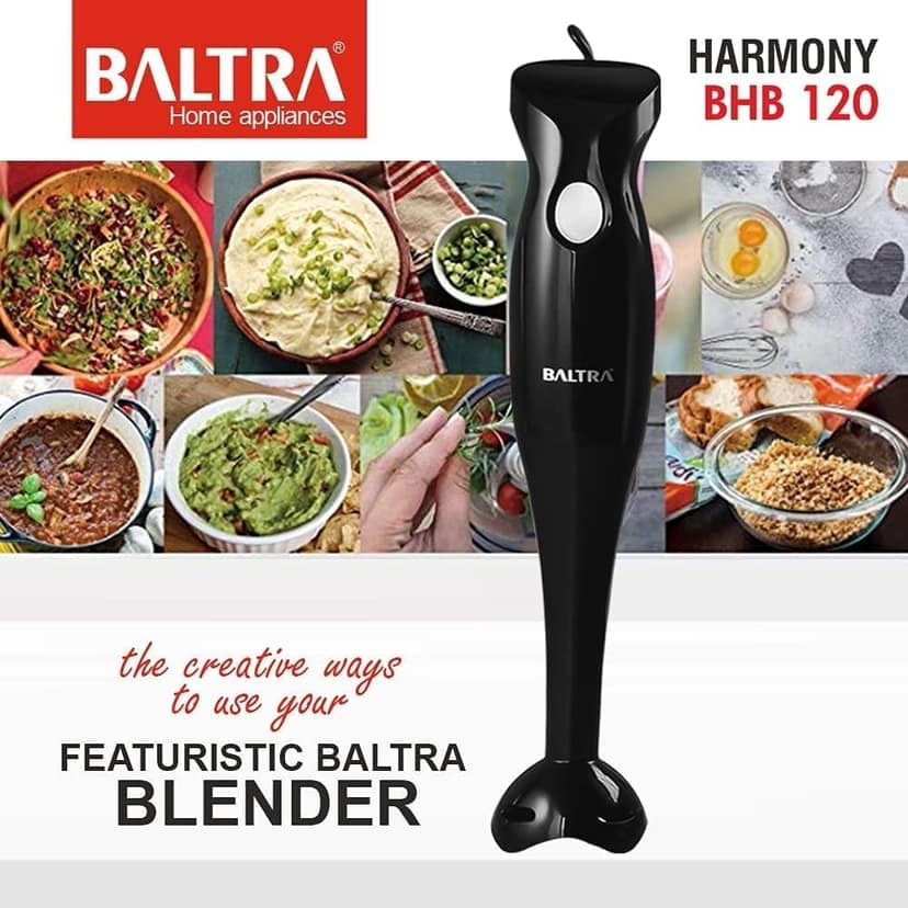Baltra Harmony 250-Watt Hand Blender BHB-120 (ISI Certified, 2year warranty with Doorstep Service) view 2