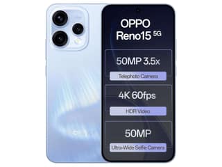 Oppo Reno 15 5G Smartphone, 8GB RAM, 256GB Storage, Elegant Design - Aurora Blue