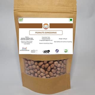 PEANUTS (SINGDANA) - 250 gm - One pack of raw peanuts