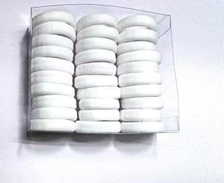 Nawani Long-Lasting White Rubber Band for Hair -30 Pieces