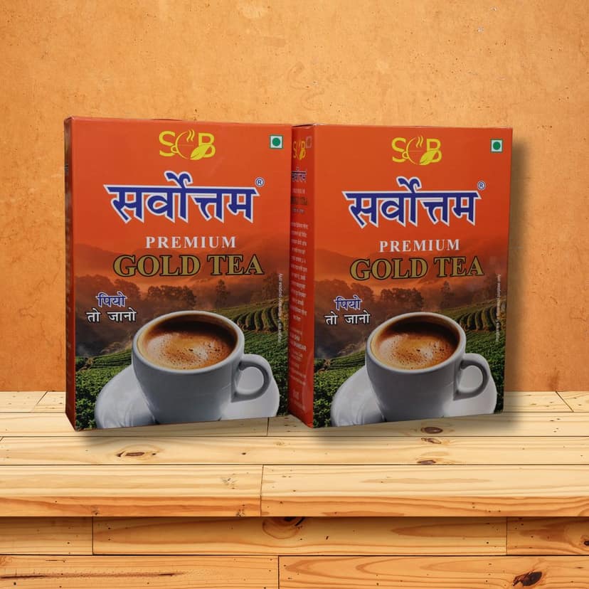Sarvottam Premium Gold Tea | Bold Flavour, Fresh Aroma | Premium Quality Indian Chai for Daily Energy