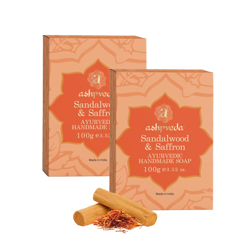 ashpveda Sandalwood & Saffron Bathing Soap