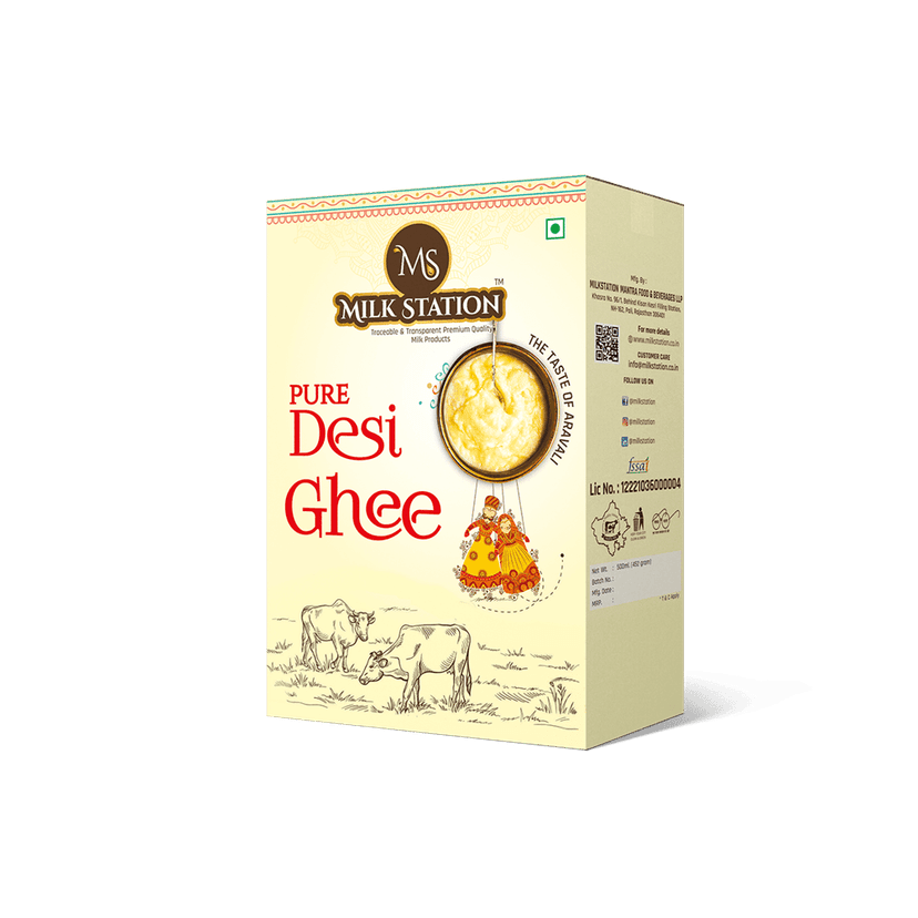 MilkStation Desi Ghee 500ml CEKA Pack | Made Traditionally from Makkhan (Butter) | Ghee for Better Digestion and Immunity view 2