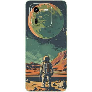 Yug Emporium Back Skin Wrap For iQOO Z9X 5G Premium Quality Full Coverage (Planet Man) (Back Cover Multicolor)
