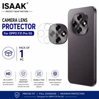 ISAAK Back Camera Lens Protector compatible for OPPO F31 Pro 5G (Pack of 1)