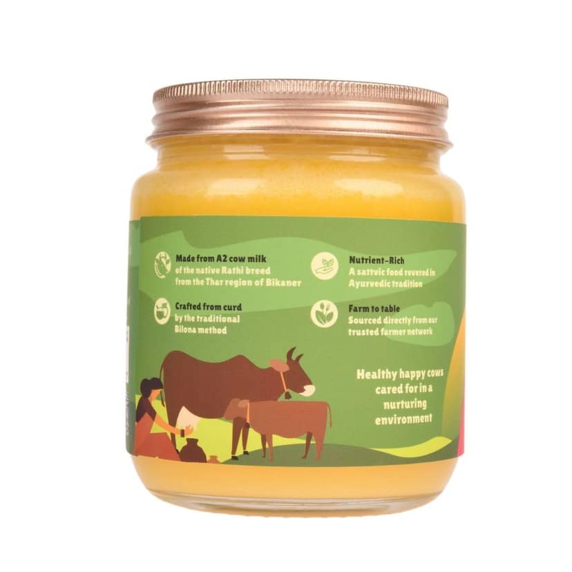 DAICHI - Bilona Cow Ghee | Pure, Natural, and Healthy | Made from Indigenous A2 Cow Milk Curd | Crafted using the Bilona Method | Farm to Table view 2