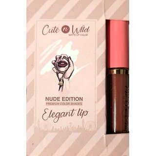 4-Shade Nude Matte Liquid Lipstick Set Brown, Rose, Pink Peach Nudes
