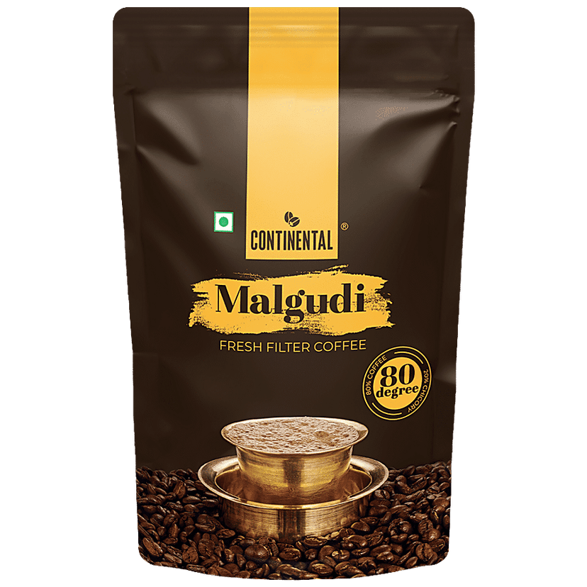 Continental Malgudi Filter Coffee Pouch, 80:20, 200 G
