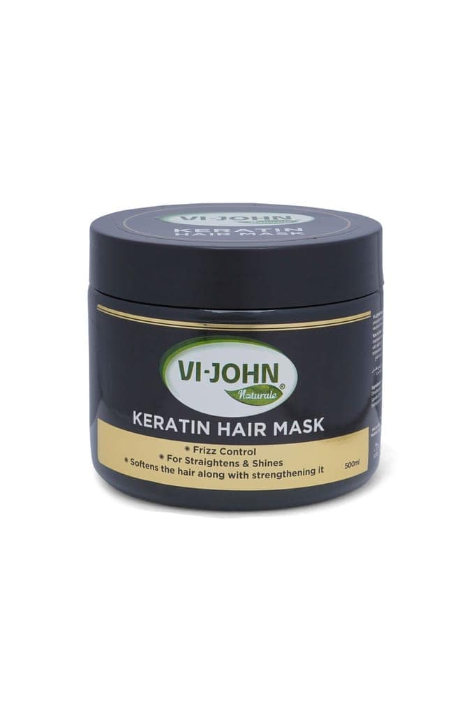 VI-JOHN NATURALE Keratin Hair Mask | Spa Smooth Therapy | Soft, Shine & Damaged Hair Repair-Salon Like Hair Spa At Your Home | For Dry & Damaged Hair | 500ML