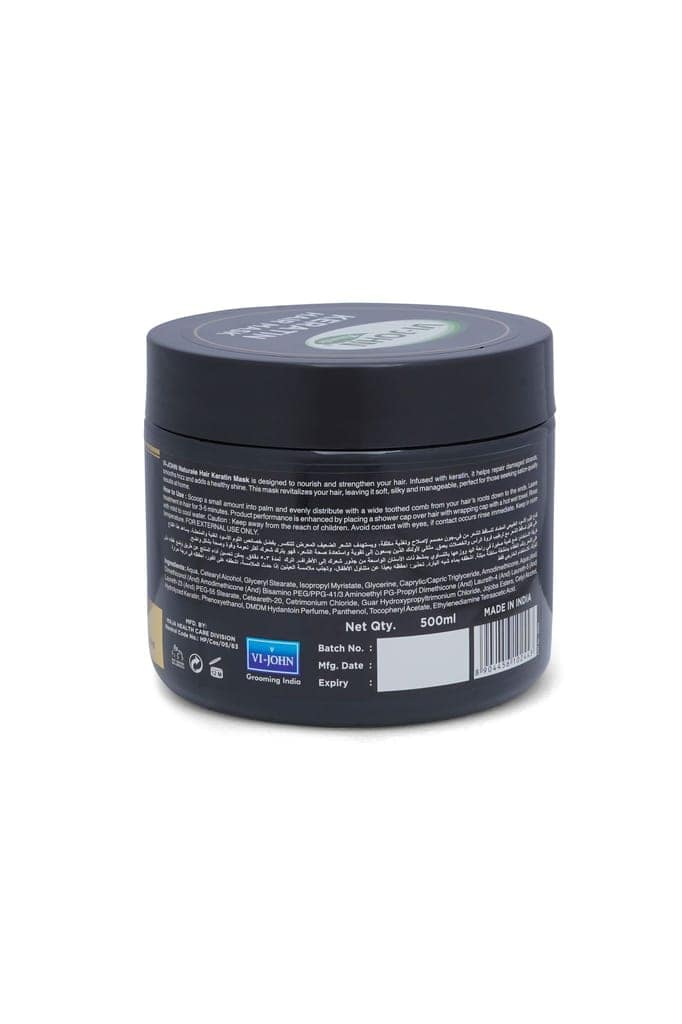 VI-JOHN NATURALE Keratin Hair Mask | Spa Smooth Therapy | Soft, Shine & Damaged Hair Repair-Salon Like Hair Spa At Your Home | For Dry & Damaged Hair | 500ML view 2