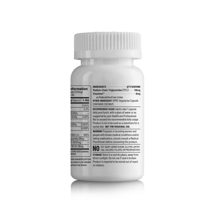 Unived Plant Based Vitamin D3 for Bones, Immunity & Heart view 2