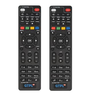 GTPL HD Set Top Box Remote Control (Pack of 2) – Compatible Replacement Remote for GTPL HD Setup Box, Cable TV & DTH – Universal GTPL TV Remote