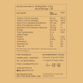 Earthful Root Nourish Hair Fall Support Capsules-Hair Growth