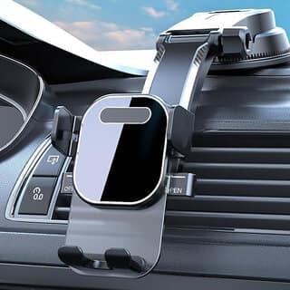 Car Mobile Holder for Dashboard Winshield with Anti Slip suction Holder. 360 Rotational for Smooth Driving Experince