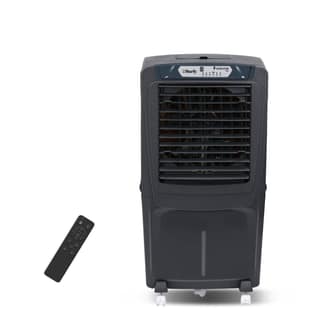 BHABURLY EV 90 L Air Cooler, BLDC Motor 110W, Smart Water Saving, Touch & Remote Control, Timer Empty Tank Alarm, Swing Function, 16" Blade - Black