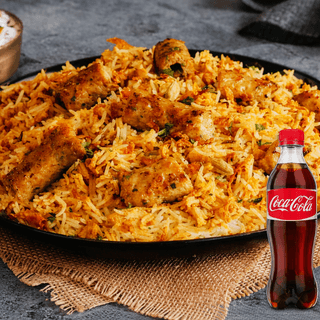 Hyderabadi chicken seekh biryani + drink combo