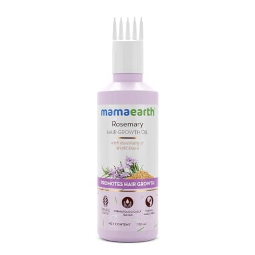 Mamaearth Rosemary Hair Growth Oil with Rosemary & Methi Dana for Promoting Hair Growth - 150 ml | Controls Hair Fall | Strengthens Hair Mamaearth Rosemary Hair Growth Oil with Rosemary & Methi Dana for Promoting Hair Growth - 150 ml | Controls Hair Fall view 2