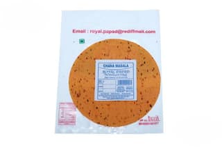Royal Papad Chana Masala Papad 400g,100% Veg | Spicy Masala Ready to Fry Crispy Snack | Traditional Indian Premium Papad for Meals & Tea Time - 400 gm