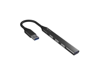 Portronics Mport 31 USB Hub Dock (4-in-1), Multiport Adapter with 1 x USB 3.0 & 3 x USB 2.0 Ports, up to 5 Gbps High Speed Data Transfer for Laptop, PC