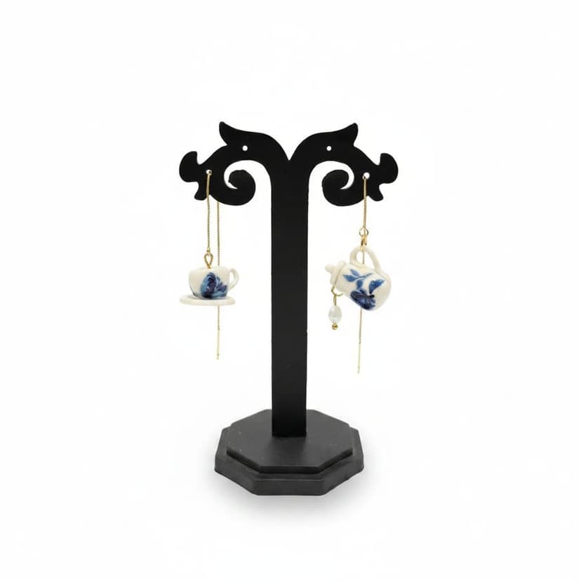 TEAPOT AND TEACUP EARRINGS