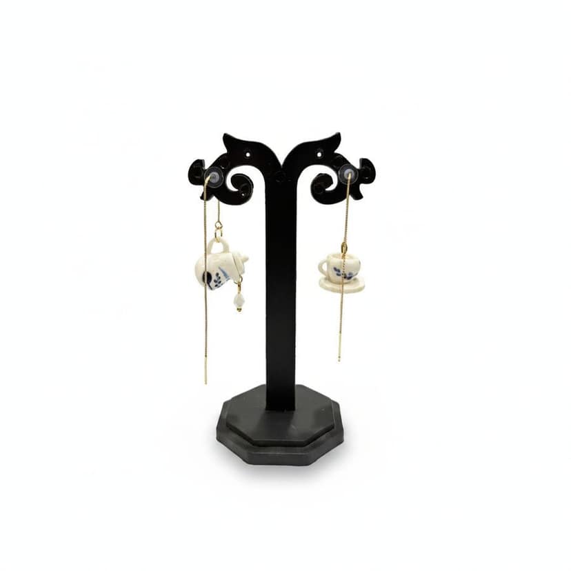TEAPOT AND TEACUP EARRINGS view 2