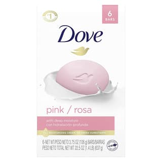 Dove Beauty Bar Gentle Cleanser For Softer and Smoother Skin Pink More Moisturizing Than Ordinary Bar Soap 3.75 oz Pack Of 6 (USA) Dove Beauty Bar Gentle Cleanser For Softer and Smoother Skin Pink More Moisturizing Than Ordinary Bar Soap 3.75 oz Pack Of