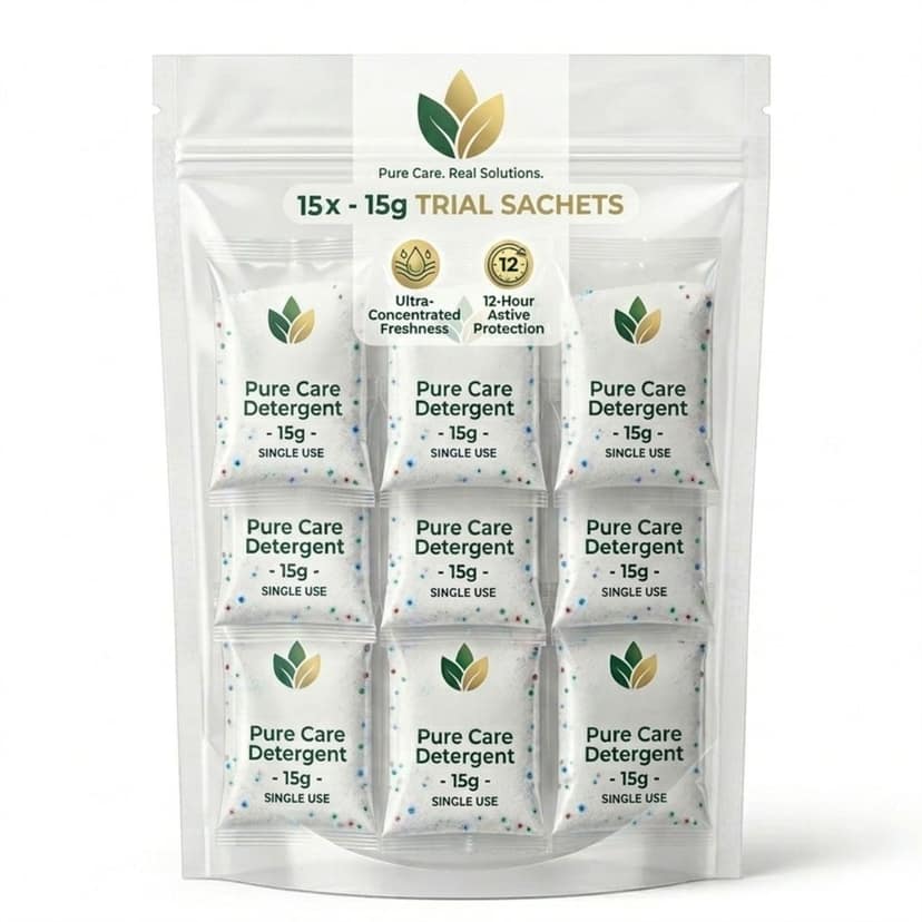 Ultra Premium Detergent Powder Mini Sachet For Travel, Small Family & PG/Hostel Use 15g – 15 Sachet - 225 g