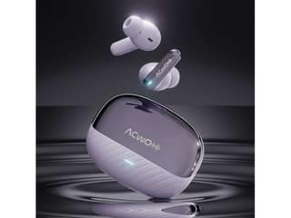 ACwO Dwots 333 Earbuds, 120Hrs Playtime, True Wireless Hexa Mics with Hybrid ANC & Ai-Enc, 48Db Noise Cancellation, 50Ms Low Latency - Soft-Purple