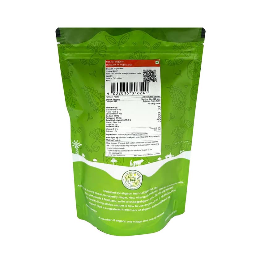 Natural jaggery (Gud of Sugarcane) 500gm view 2