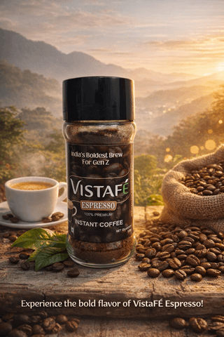 Vistafe Strong Espresso Instant Coffee for Bold Taste
