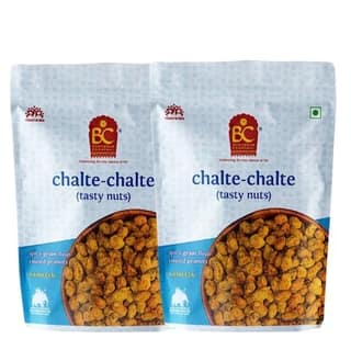 Bhikharam Chandmal ChalteChalte Tasty Sing bhujia 375 Gms Pack of 2