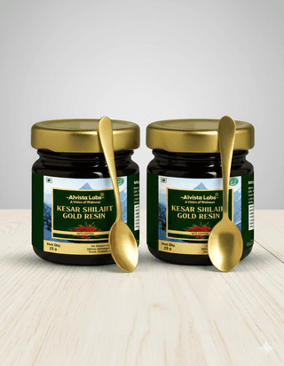 PACK OF 2 ALVISTA LABS KESAR SHILAJIT GOLD RESIN ( Each of 25gm)