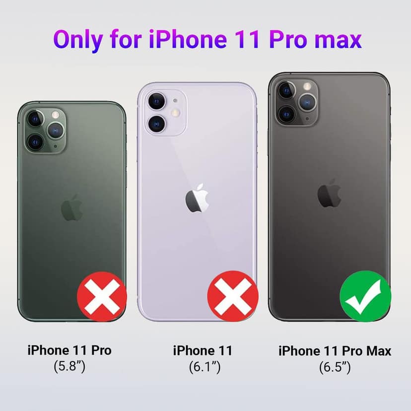 LIRAMARK Liquid Silicone Soft Back Cover Case for Apple iPhone 11 Pro Max view 2