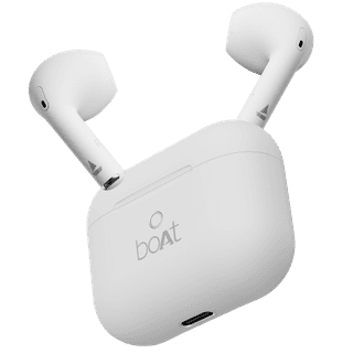boAt Airdopes Alpha | True Wireless Earbuds with 35 Hours Playback, 13mm Drivers, ENx™ Tech, ASAP™ Charge, IWP™ Technology Swedish White