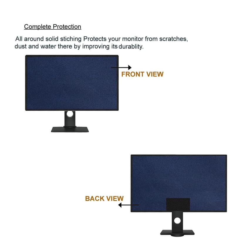 PalaP Super Premium Dust Proof Monitor Cover for BENQ 23.5 inches Monitor (Grey) view 2