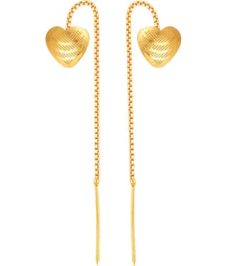 VIVASTRI Golden Threader Earrings ( Pack of 1 )