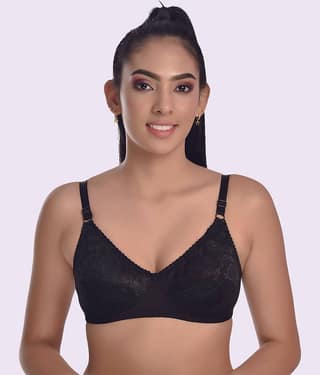 LadySoft Cotton Blend Non Padded Women's Everyday Bra ( Burgundy ) Nancy Bra
