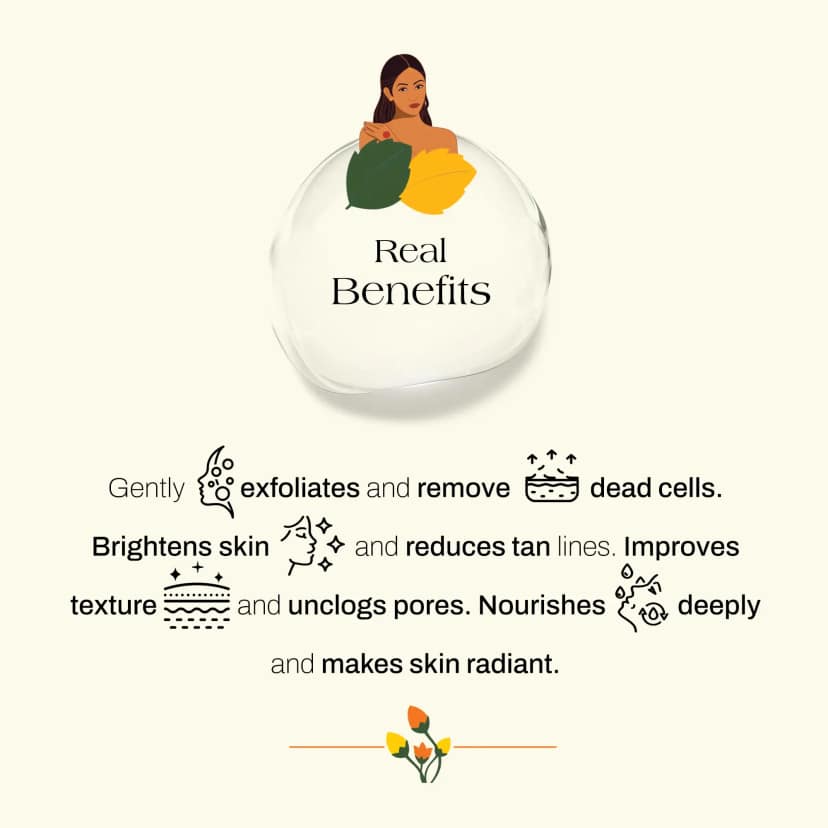 ashpveda Radiant Face Scrub with Fruits & Walnuts view 2