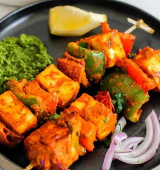 Paneer tikka shashlik (6 pcs)